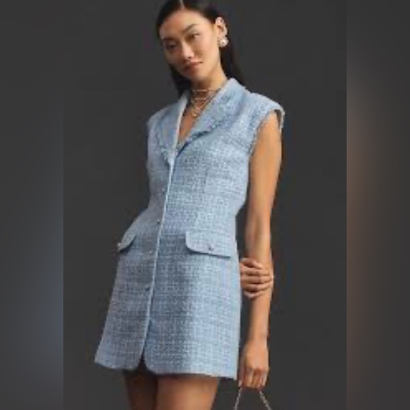 Anthropologie Dresses & Skirts - Maeve Sleeveless Tweed Blazer Mini Dress from Anthropologie.